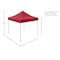 Leisure Sports Canopy Tent Outdoor Party Shade, Instant Set Up and Easy Storage, Portable Carry Bag, 10x10 (Red) 214497LKE - alternate 2